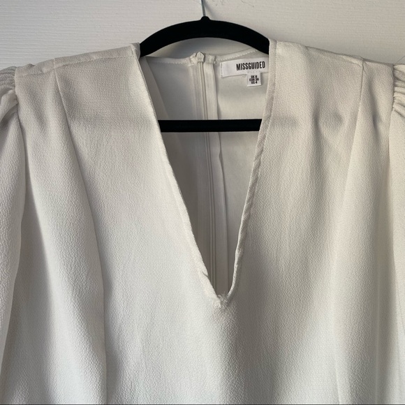White Peplum Blouse - Picture 4 of 6